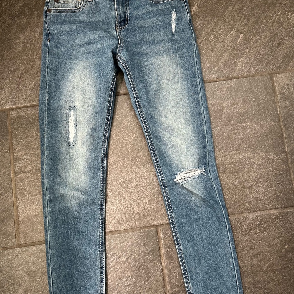 Lucky Brand Light Blue Distressed Skinny Jeans